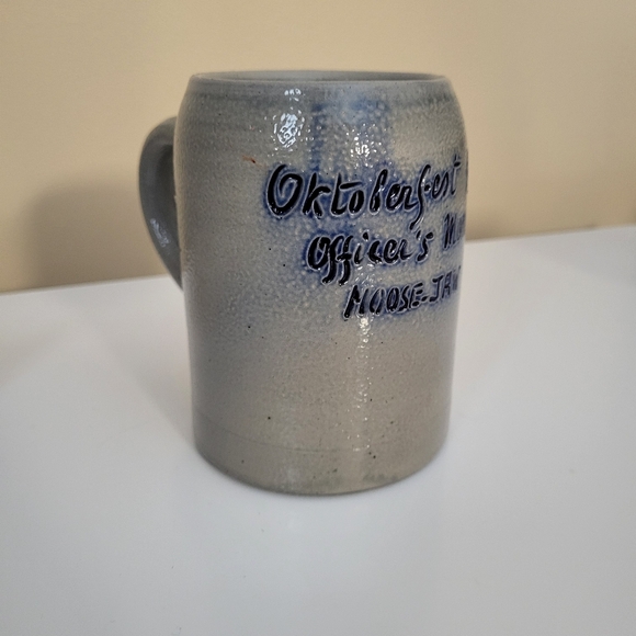 Vintage Salt Glaze Pottery Octoberfest Officer's Mess Moose Jaw Beer Stein 1967 - Picture 3 of 13